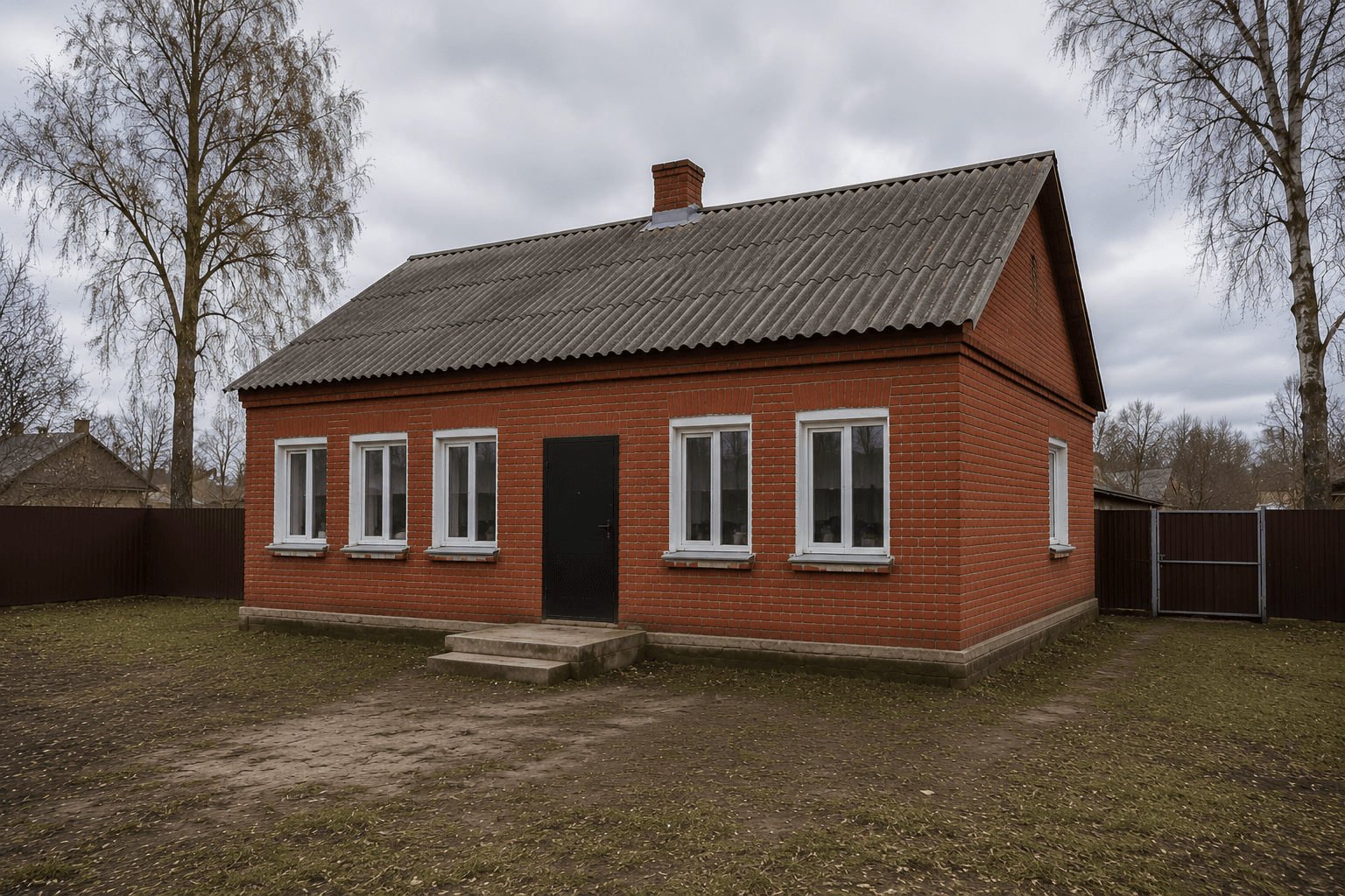 Демонтаж кровли кирпичного дома